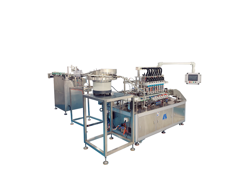 全自動口服液灌裝旋蓋一體機(jī)_產(chǎn)量12000/H